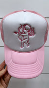 Pink Cupid Embroidered Trucker Hat