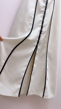 Zoe + Claire |  Natural Piping Maxi