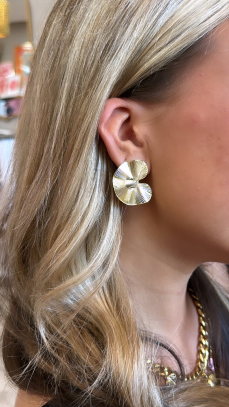 Sheila Fajl Gold Small Clay Studs