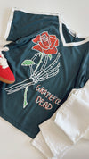 Daydreamer Grateful Dead Skeleton Rose Tee