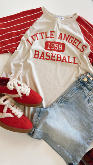 Daydreamer Little Angels Baseball Ringer Tee