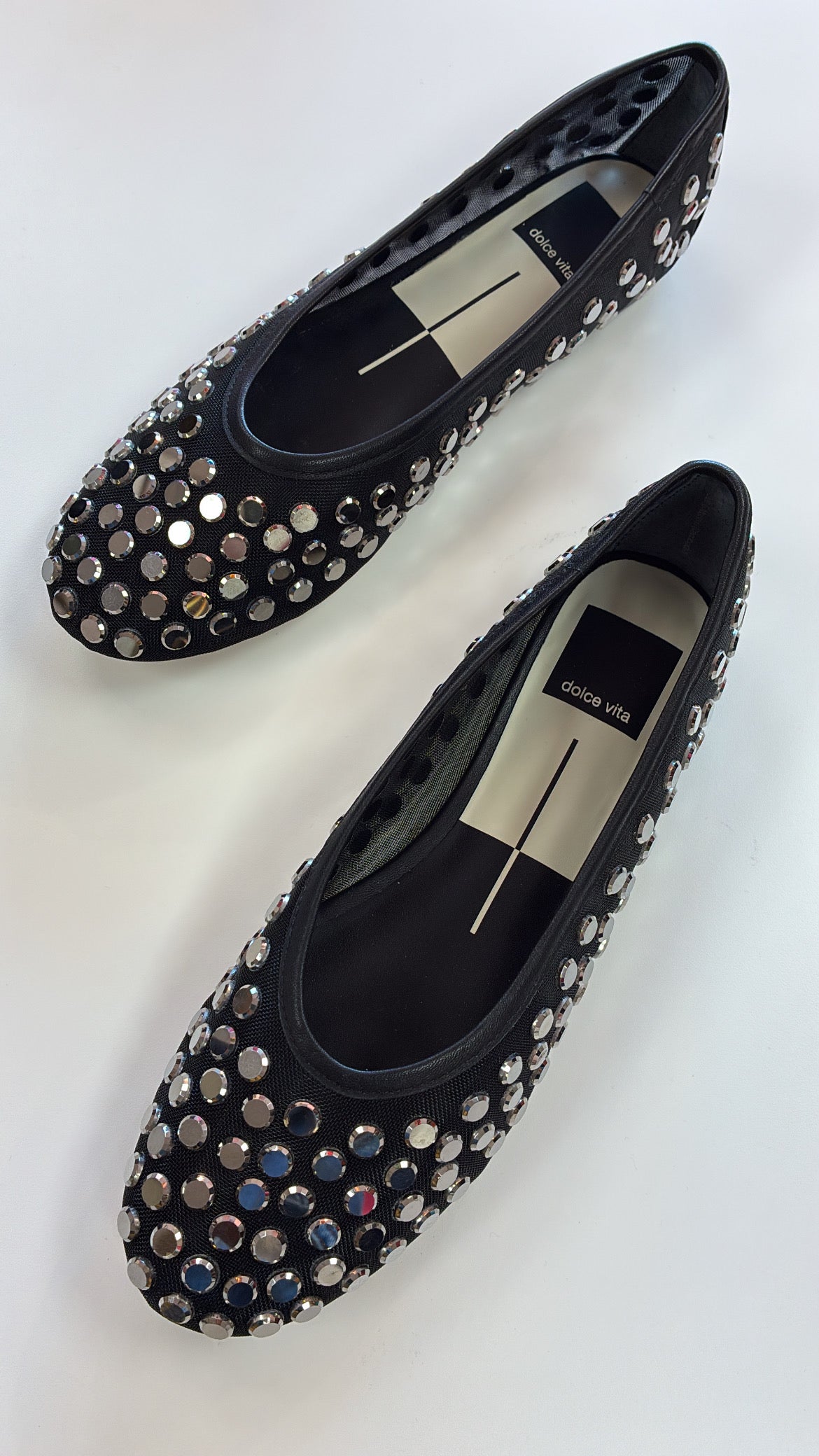 Dolce Vita | Calia Stud Onyx Mesh Ballet Flat