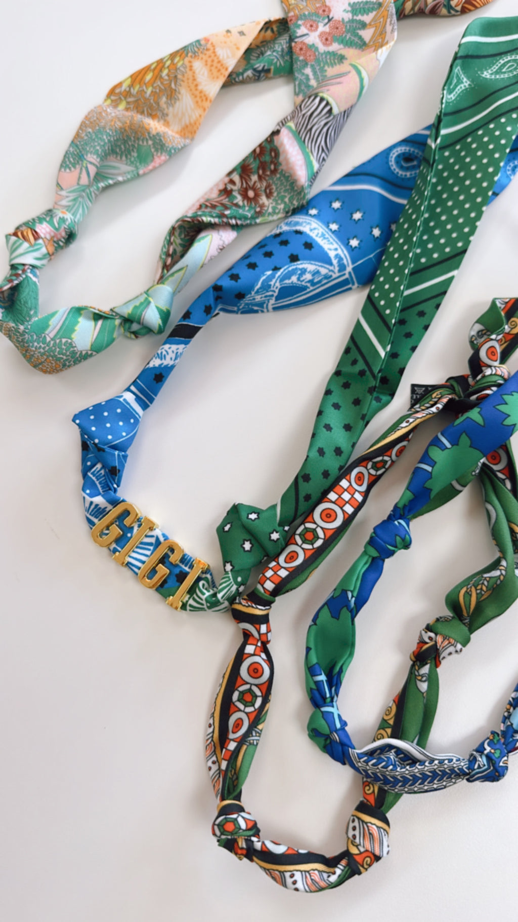 Customizable Green Tone Scarves