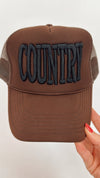 COUNTRY Brown Trucker Hat