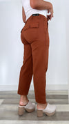 Liverpool Cargo Wide Leg Crop in Burlywood