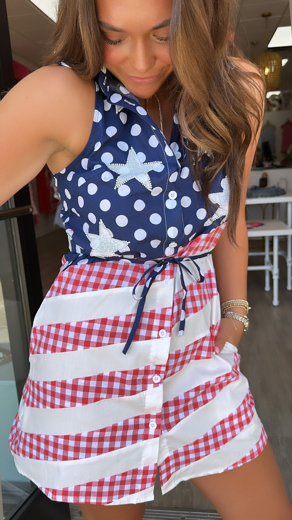 Queen of Sparkles | USA Tank Dress