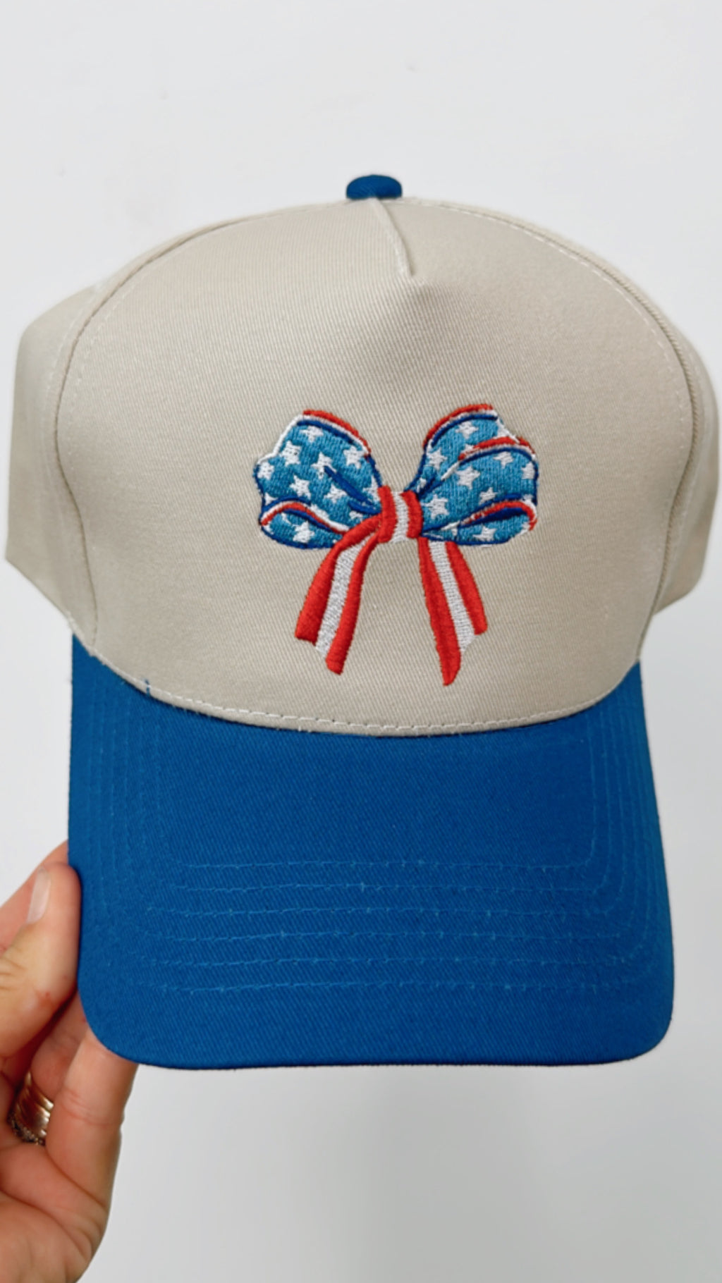 Patriotic Bow Trucker Hat