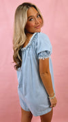 Free People Daisy Denim Babydoll Romper