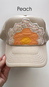 Orange Custom Quilted Trucker Hat