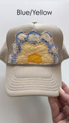 Blue/Multi Custom Quilted Trucker Hats (1 LEFT)