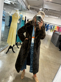 *BEST SELLER* Long Patterned Fur Coat