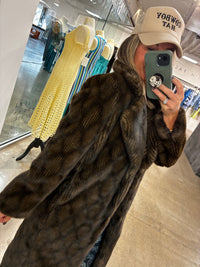 *BEST SELLER* Long Patterned Fur Coat