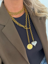 Chansuttpearls | Two-Toned Heart Necklace