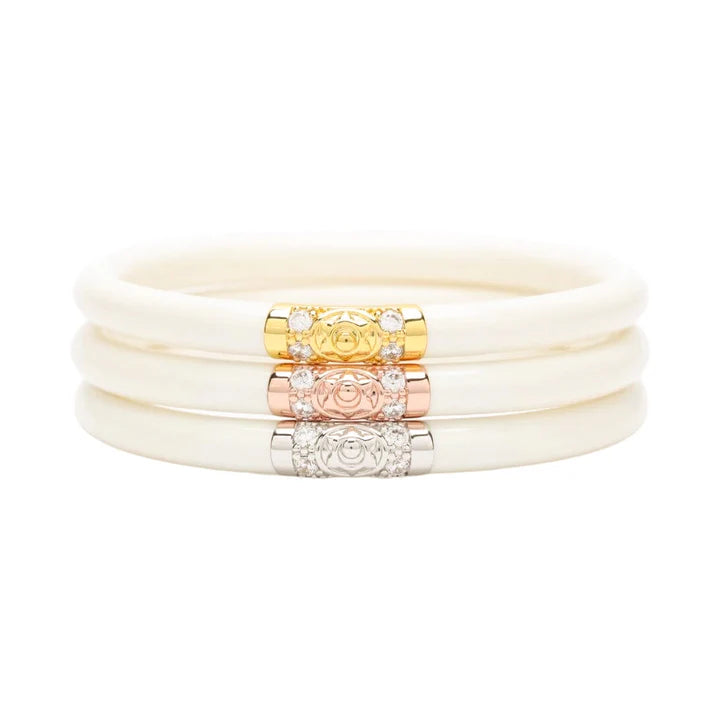 BuDha Girl Three Kings All Weather Bangles® (AWB®) - Ivory