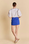 Endless Rose Blue Double Slit Front Skort