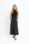 Karlie Black Solid 2Fer Midi Dress