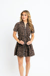 Karlie Leopard Cinch Waist Weekend Dress