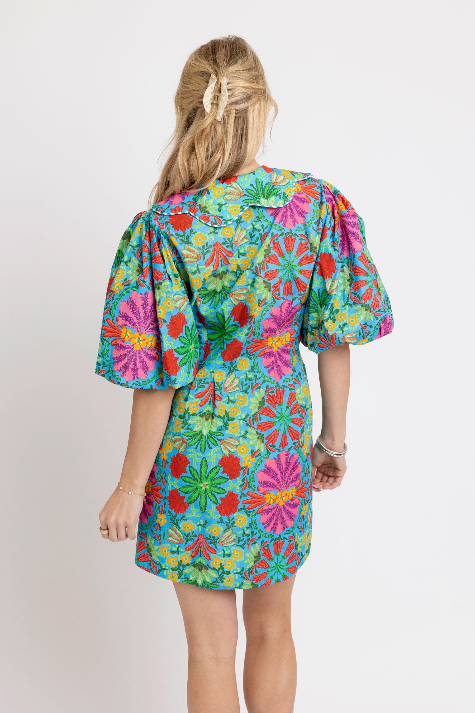 Karlie | Tropical Button Shirt Dress