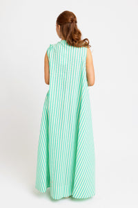 Karlie | Green Seersucker Scoop Maxi (1 MEDIUM)