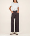 Charlotte High Rise Wide Leg in Chocolate Stripe