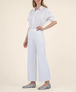 Kut Meg White High Rise Wide Leg