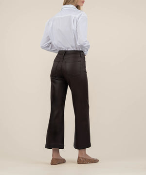 Kut Chocolate Coated High Rise Meg Pants (1 SIZE 00)