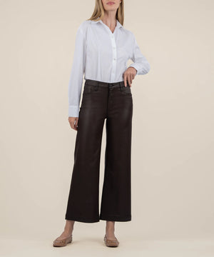 Kut Chocolate Coated High Rise Meg Pants (1 SIZE 00)