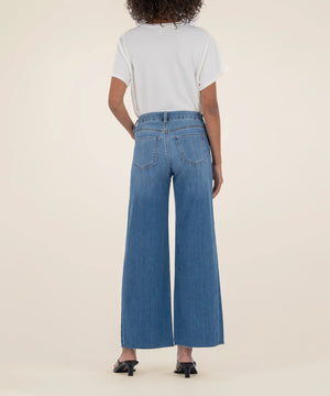 Kut Meg High Rise Wide Leg in Holy Stripe Base