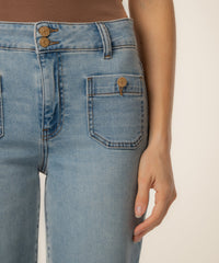 Kut | Meg High Rise Front Square Patch in Brilliant