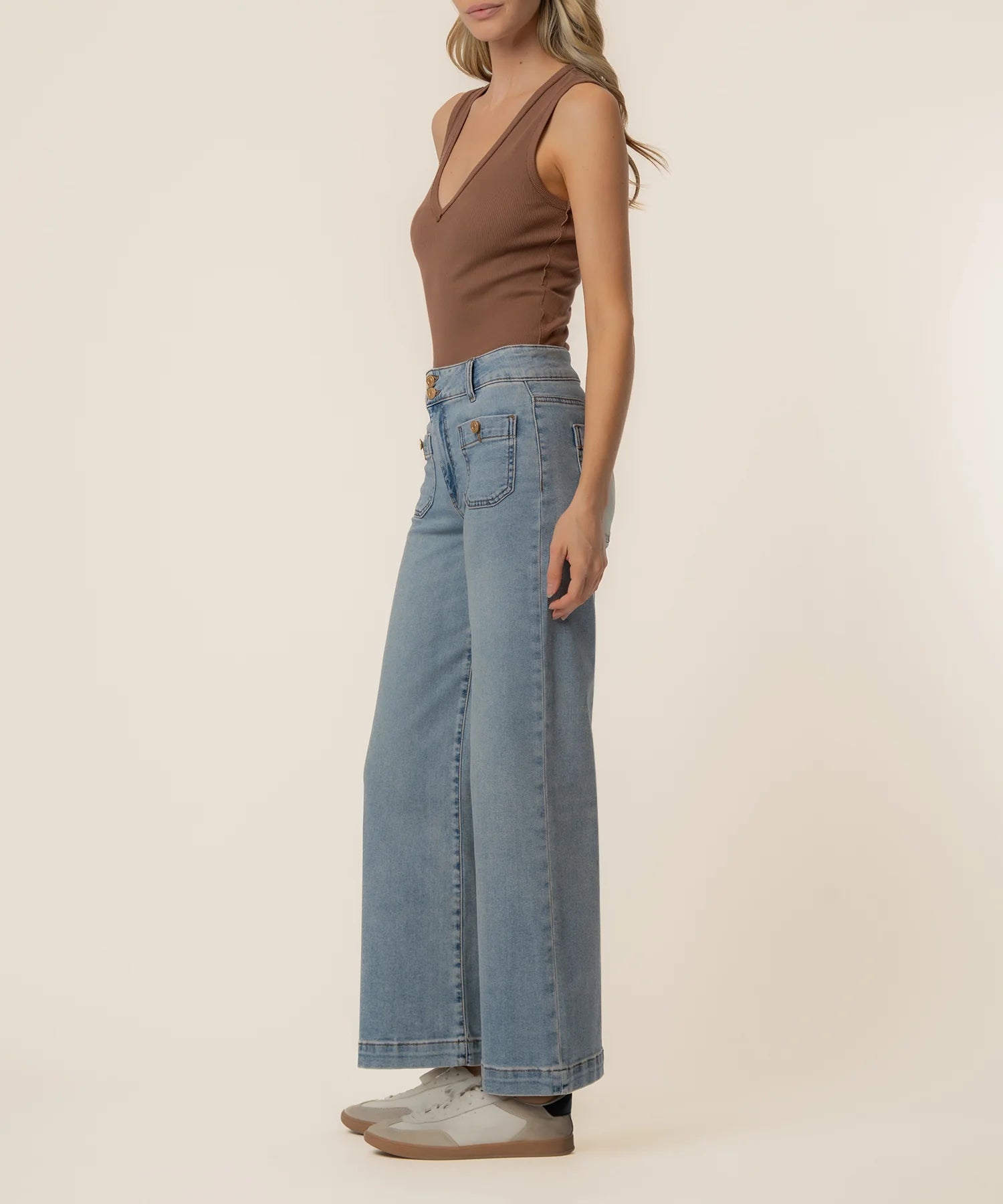Kut | Meg High Rise Front Square Patch in Brilliant