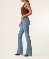 Kut | Natalie Mid Rise Flare 5 Pocket in Lively Wash
