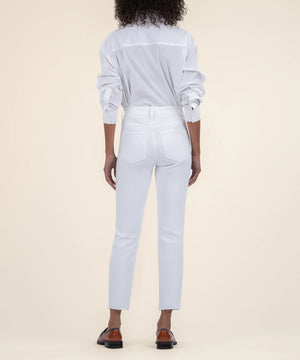 Kut Rachael High Rise Mom Jean in Optic White