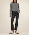 Kelsey High Rise Ankle Flare in Pewter Green