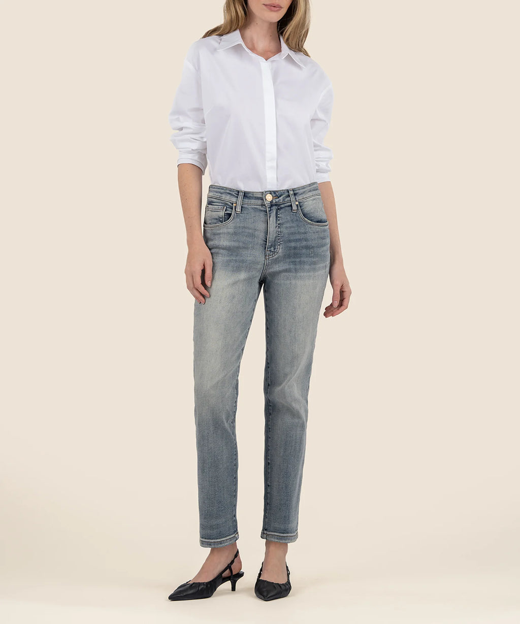 Kut Reese high Rise Straight Leg in Accomplish (1 SIZE 8)