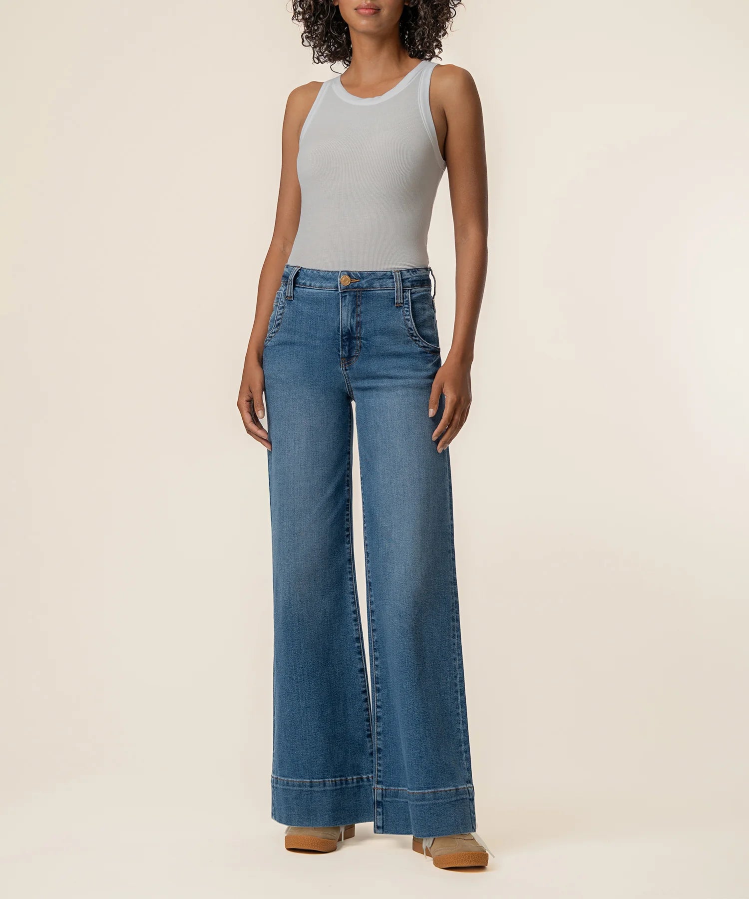 KUT | Maya High Rise Wide Leg Jean