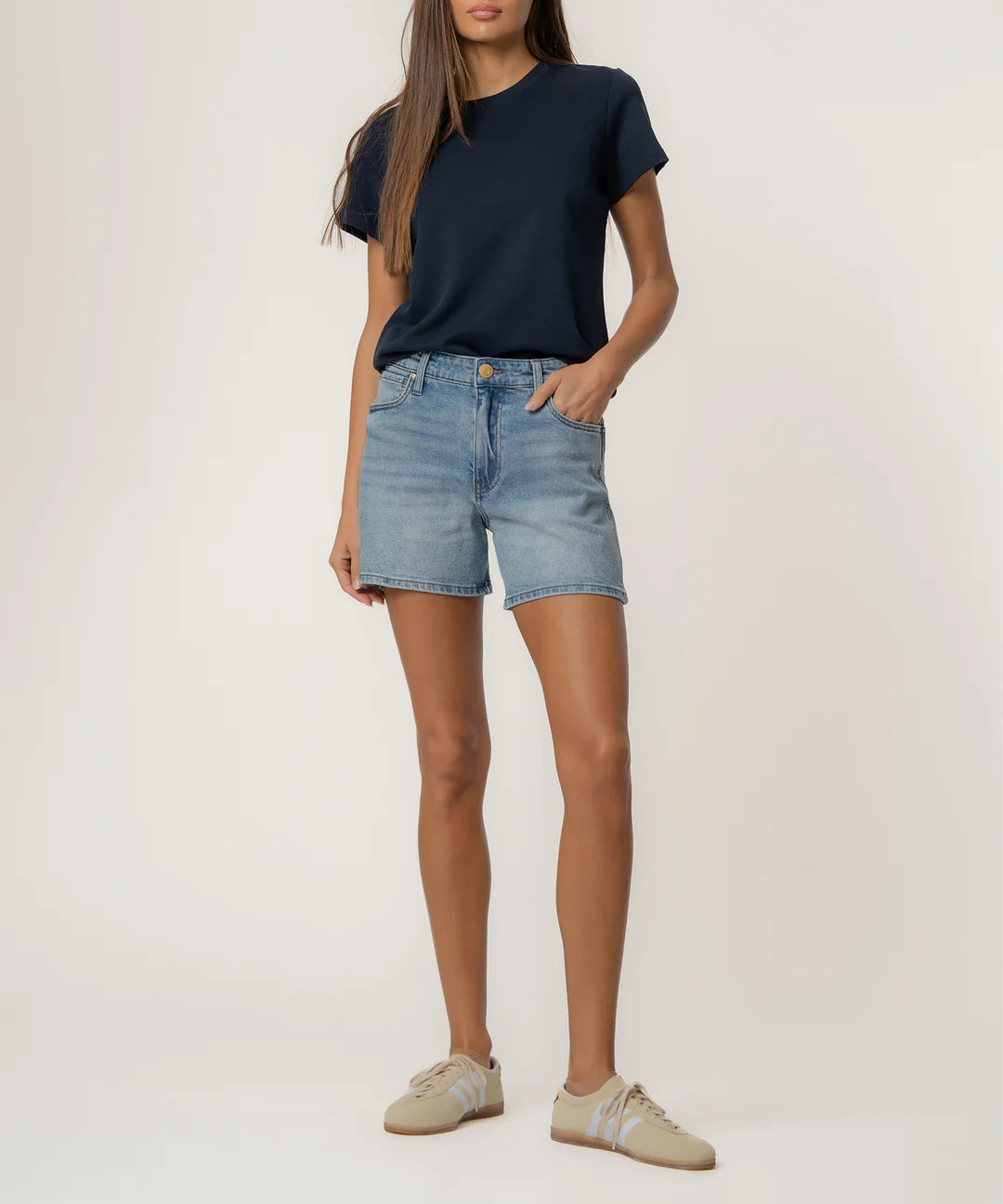 Kut Jane High Rise Long Short in Peaceful