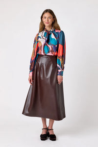 Crosby | Estelle Blouse in Leaf Study