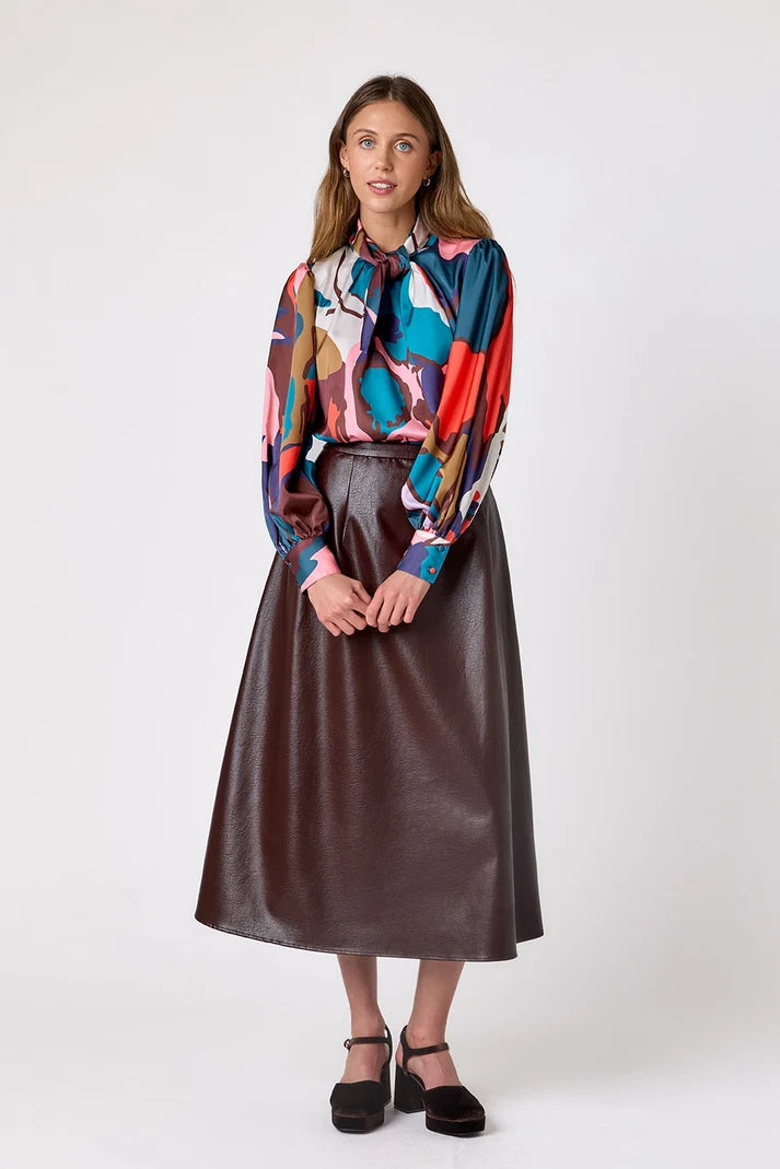 Crosby | Estelle Blouse in Leaf Study