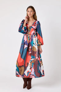 Crosby | Ryker Dress in Leaf Study