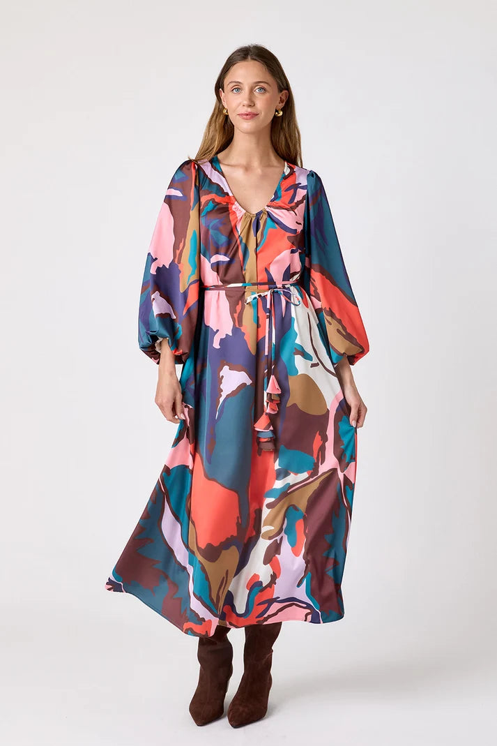 Crosby | Ryker Dress in Leaf Study