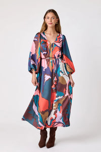 Crosby | Ryker Dress in Leaf Study