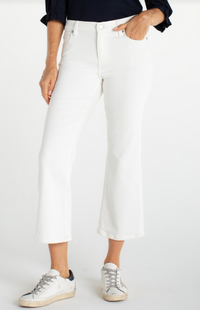 Liverpool | White Hannah Crop Flare