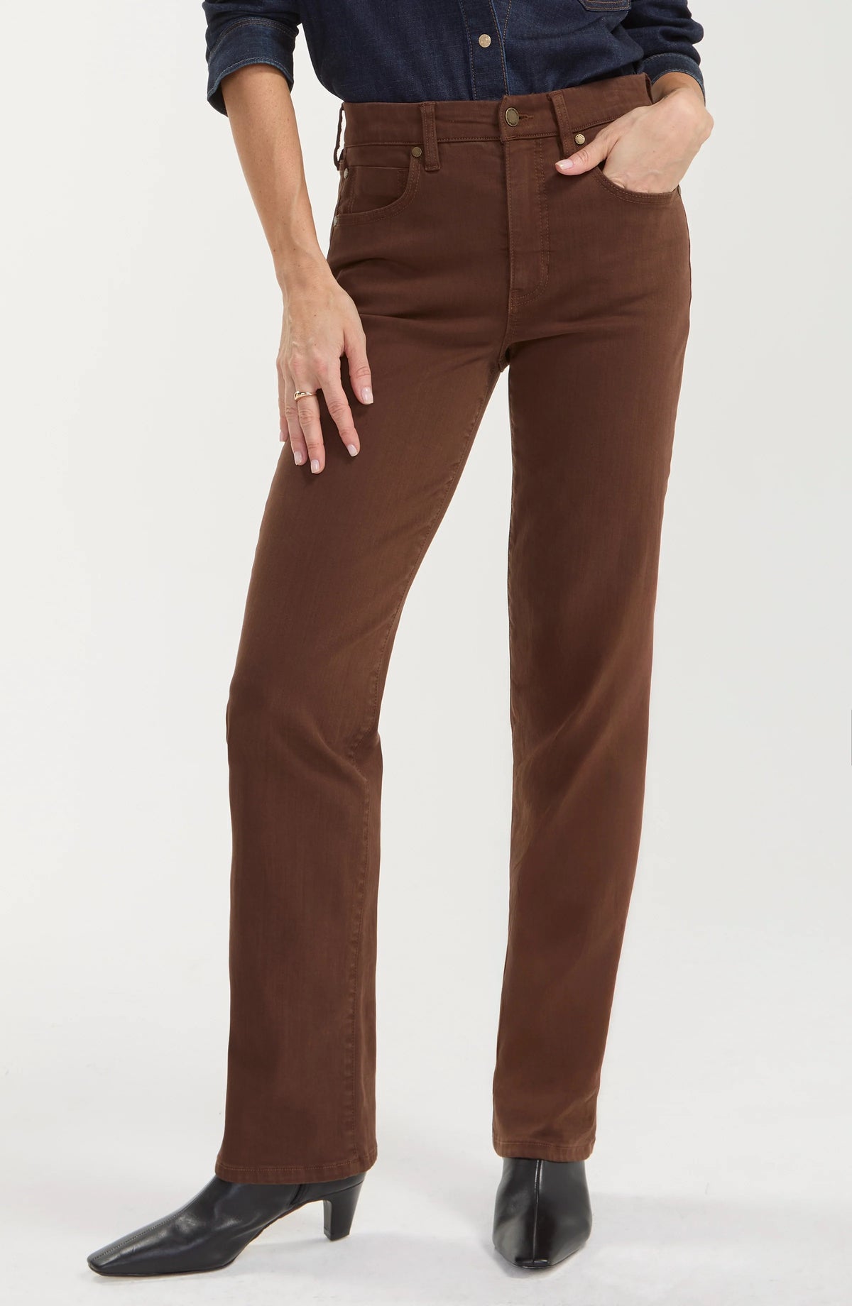 Liverpool | Kennedy Brown Straight Denim