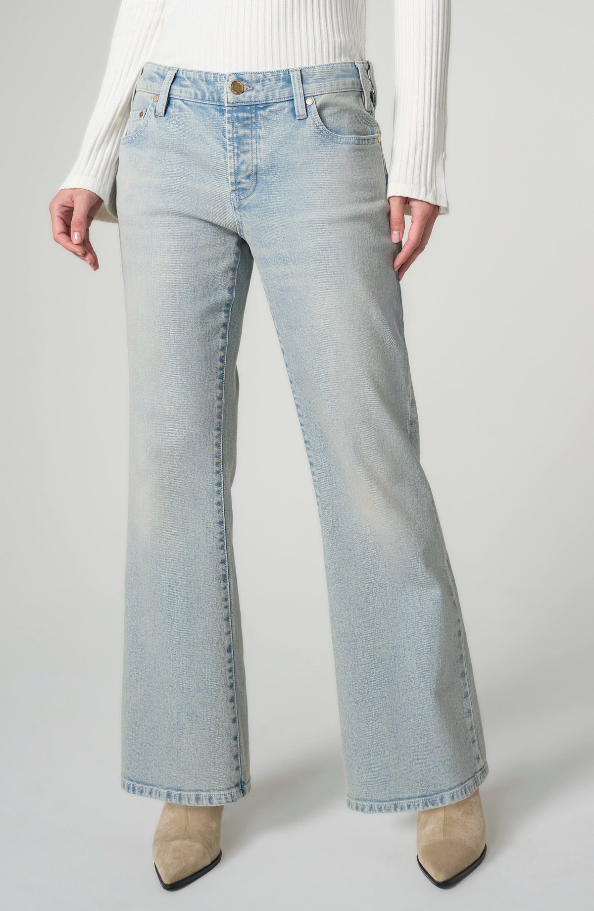 Liverpool | Prairie Mist Dakota Low Rise Loose Flare