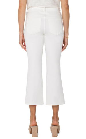 Liverpool White Hannah Cropped Flare
