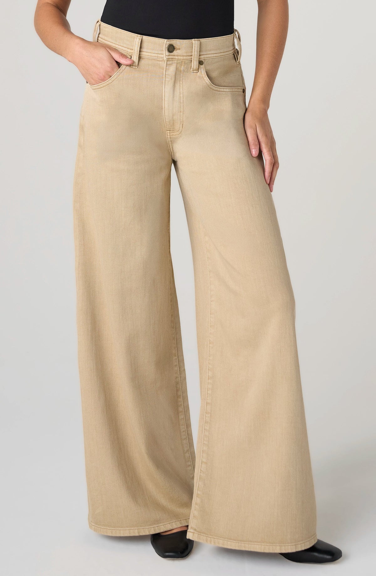 Liverpool | Kit High-Rise Relaxed Wide Leg in Khaki