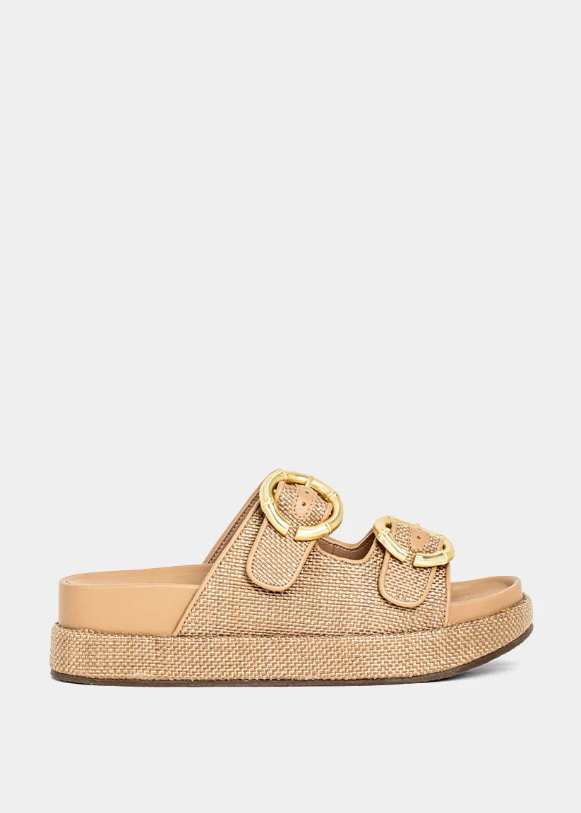 ShuShop | Brown Woven Lori Sandal