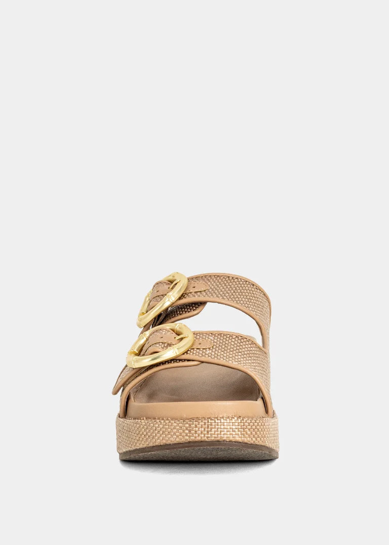ShuShop | Brown Woven Lori Sandal