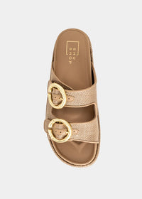 ShuShop | Brown Woven Lori Sandal