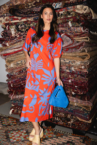 Alden Adair | Tilly Dress in Rouge Majorelle